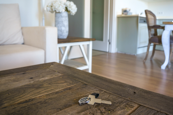 Keys on table